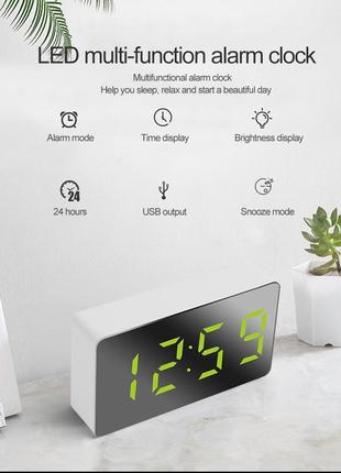 Настольные часы mini led alarm clock os-001