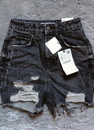 Zara джинсовые шорты1 фото