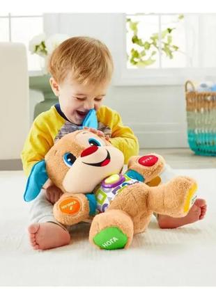 Розумне цуценя з технологією smart stages українська мова fisher-price laugh and learn інтерактивна іграшка