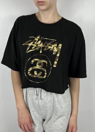 Укорочена футболка stussy6 фото