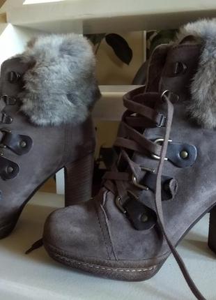 Зимние ботинки, натуральный мех. италия