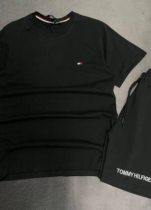 💜є наложка 💜чоловічий  спортивний костюм "tommy hilfiger" ❤️lux якість футболка+шорти