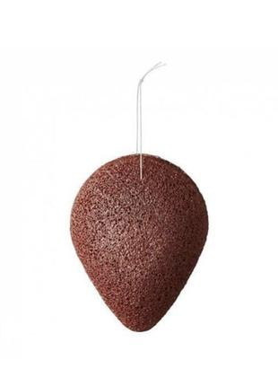 Спонж конняка с вулканическим пеплом purito jeju volcanic scoria konjac sponge1 фото