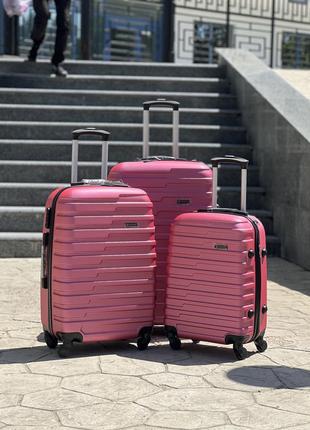 Большой чемодан,на 110 л, большой размер качественный чемодан по низкой цене,пластик,4 колеса,дорожная сумка,чемодан,ручная поклажа,средней1 фото