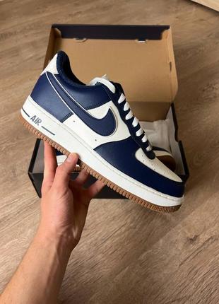 Демисезонные мужские оригинальные кроссовки nike air force 1 темно-сині чоловічі оригінальні кросівки nike air force 1 оригінал