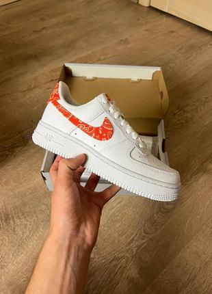 Кожаные белые оригинальные кроссовки nike air force 1 білі чоловічі оригінальні кросівки nike air force 1