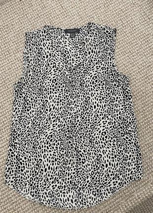 Шифоновая блуза леопардовый принт2 фото