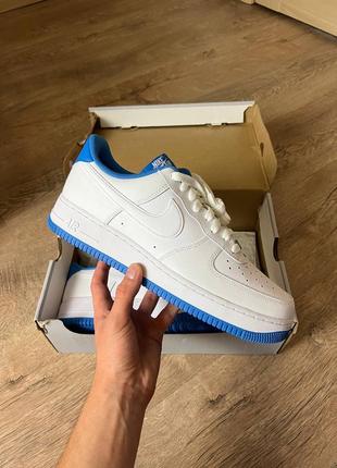 Кожаные белые оригинальные кроссовки nike air force 1 білі чоловічі оригінальні кросівки nike air force 1 оригінал найк форс