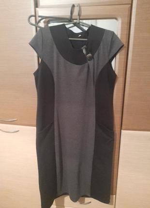 Платье -сарафан,52-54р,трикотаж, б/у1 фото