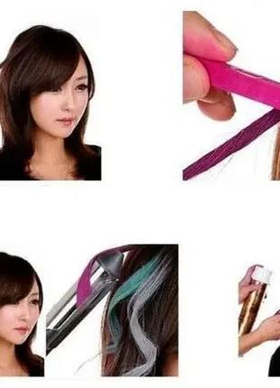 Кольорові крейди для тимчасового фарбування волосся hair chalk (6 кольорів)4 фото