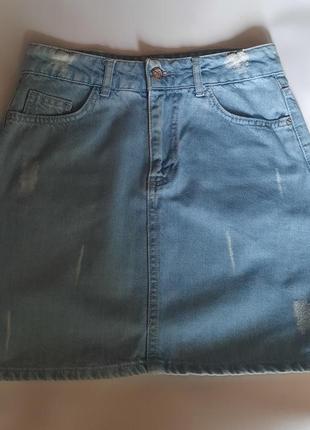 Идеальная джинсовая мини-юбка2 фото