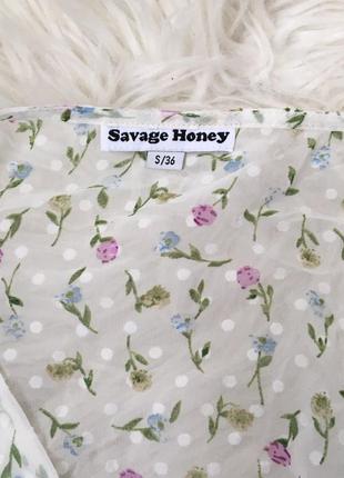 Savage honey нарядная женская блуза s-365 фото