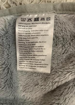 Детские флисовые пледы/пледы grey snow monster с худи