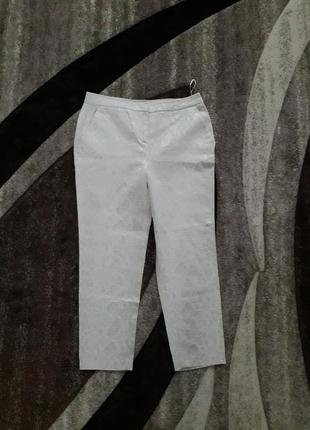Шикарные брюки фактурные жемчужные питон per una2 фото