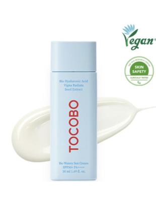 Солнцезащитный крем tocobo bio watery sun cream spf50+ pa++++, 50 мл