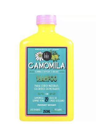 Шапунь для світлого волосся із ромашкою lola camomila shampoo, 250 мл