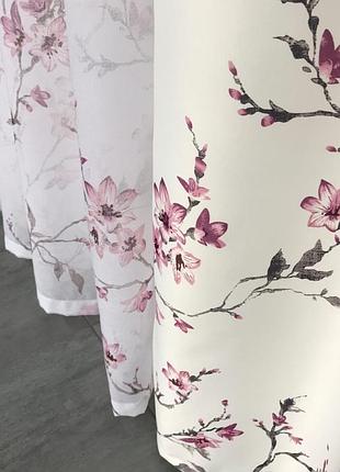 Комплект штор с тюлем