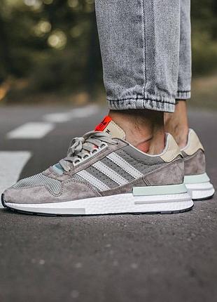 Мужские кроссовки adidas zx 500 grey beige 40-41-42-43-44-45