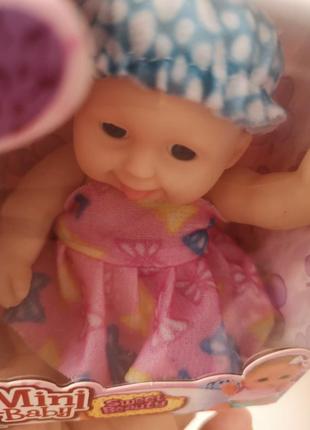 Новый пупс mini baby куколка кукла пупсик в коробке со съемной одеждой3 фото