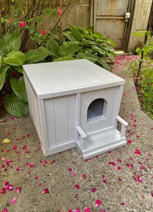 Будиночок для кота, будка для собаки. тепла домівка для тварини3 фото