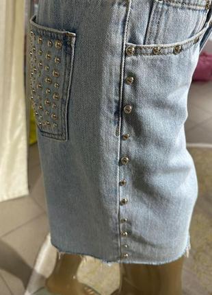 Мега крутые шорты,джинсрвые бриджи, качество люкс с кнопками,поб 50+ тянутся2 фото