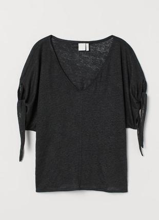 Льняной топ h&amp;m premium p.xs-m