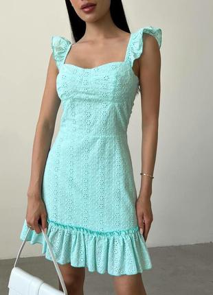 Сарафан,літня сукня міні з прошви,летнее платье мини ,красива сукня,красивое платье3 фото