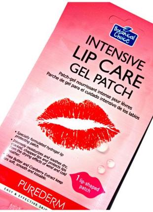 Purederm intensive lip care gel patch гелевые патчи для кожи губ3 фото