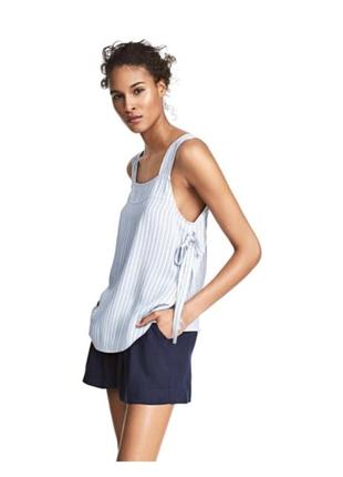 Топ h&m, майка, блузка, с завязками р.38, 8.