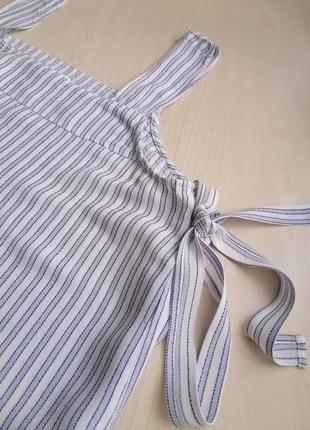 Топ h&amp;m, майка, блузка, с завязками р.38, 8.5 фото