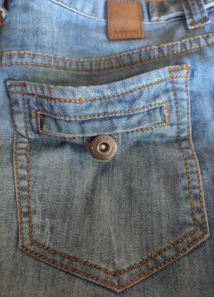 Джинсовая миди юбка а-силуэта, джинс, деним6 фото