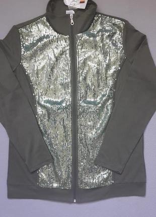 Класна кофта на блискавці перед паєтки