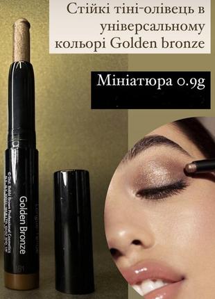 Bobbi brown long-wear cream shadow stick стойкие тени-карандаш golden bronze