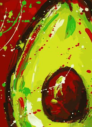 Картина за номерами strateg арт-авокадо розміром 40х50 см (gs580) melmil