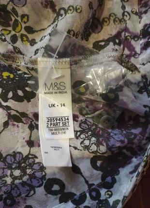 Платье свободного кроя с длинным рукавом от английского бренда m&s collection7 фото