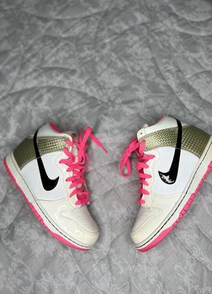 Кроссовки кожа натуральная высокие nike Hachimura оригинал