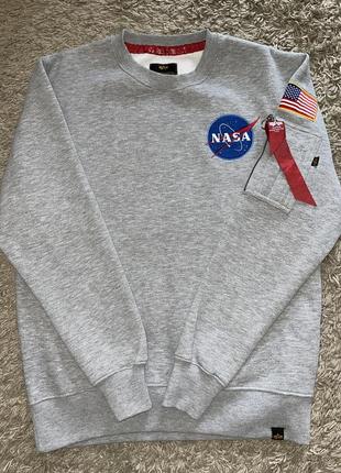 Свитшот alpha industries nasa, оригинал, размер s