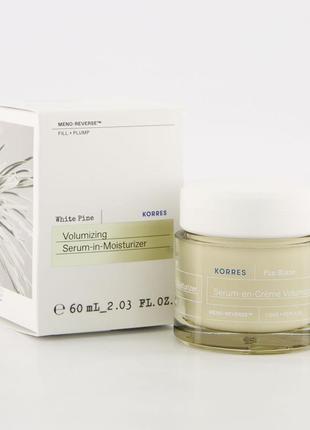 Денний крем  korres white pine volumizing serum-in-moisturizer 60ml1 фото