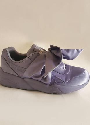 Сникерсы кроссовки кеды с баном fenty by puma rihanna цвет sweet lavender7 фото