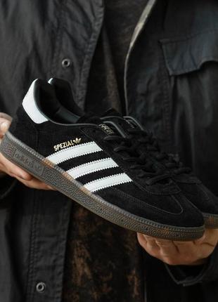Adidas spezial black, кроссовки мужские адедас черные, кроссовки адедас мужественные чёрные, кроссовки адидас черные весна-осень