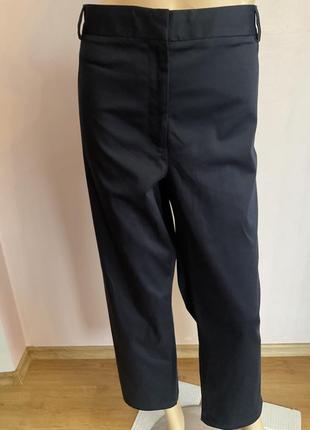 Базові темно- сині бавовняні завужені штани- батал/24/52/brend marks& spencer стан нових