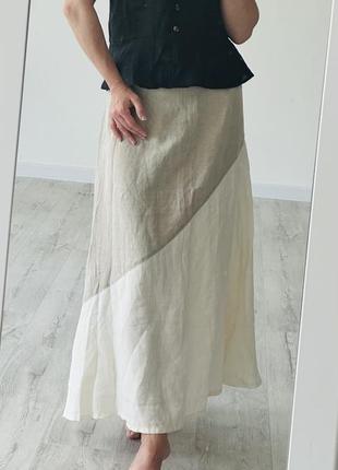 Юбка юбка лен льняная льняная zara mango 🥭1 фото