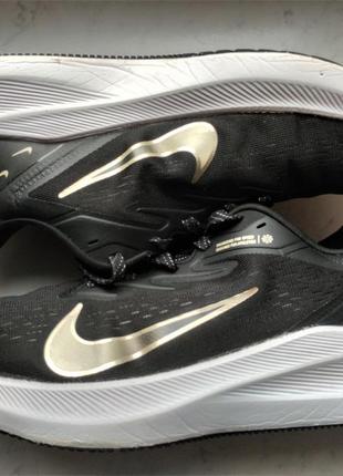 Кросівки nike zoom winflo 7 premium 'black metallic gold grain' cv0140-001 оригінал