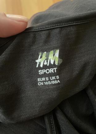 Спортивна майка h&m sport размер s черная6 фото