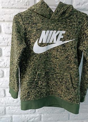Толстовка, капюшонка утепленная nike на рост 110-116 см