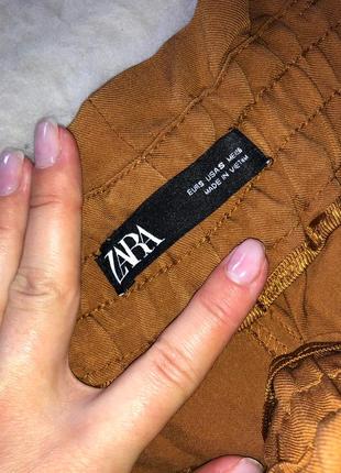 Брюки штаны zara недавние новые коллекции прямые свободные повседневные классические4 фото