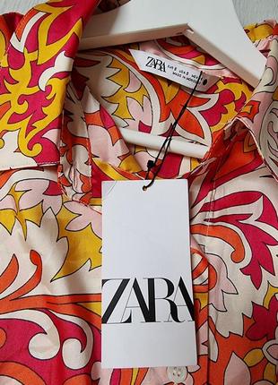 Блуза в цветочный принт zara4 фото