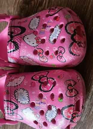 Crocs дитячі hello kitty original6 фото