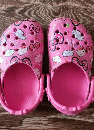 Crocs дитячі hello kitty original2 фото