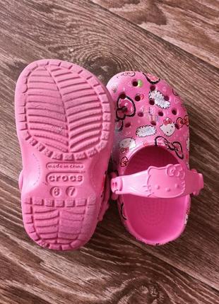 Crocs детские hello kitty original5 фото